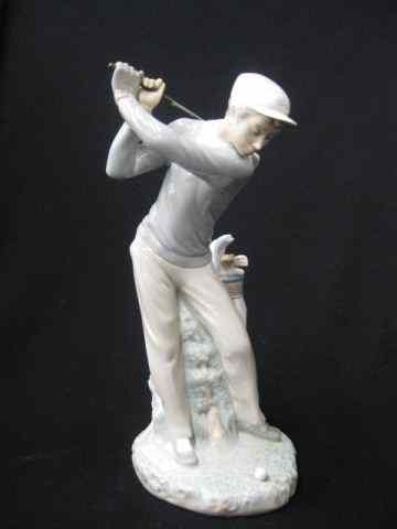 Appraisal: Lladro Porcelain Figurine of a Golfer '' tall excellent