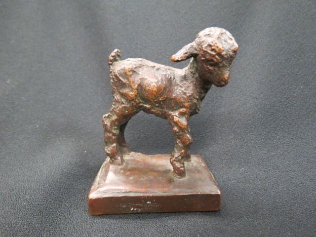 Appraisal: E B Parson Bronze of a Lamb well listed artist