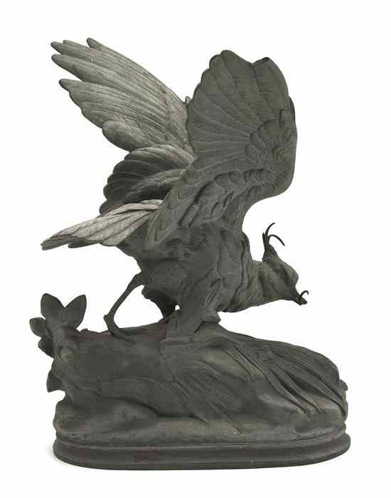 Appraisal: A French Cast Metal Animaliere Sculpture Alphonse Alexandre Arson -