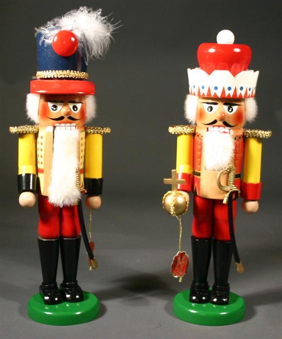 Appraisal: Two Steinbach nutcrackers - Prince Ernst-August General Steuben Germany Carved