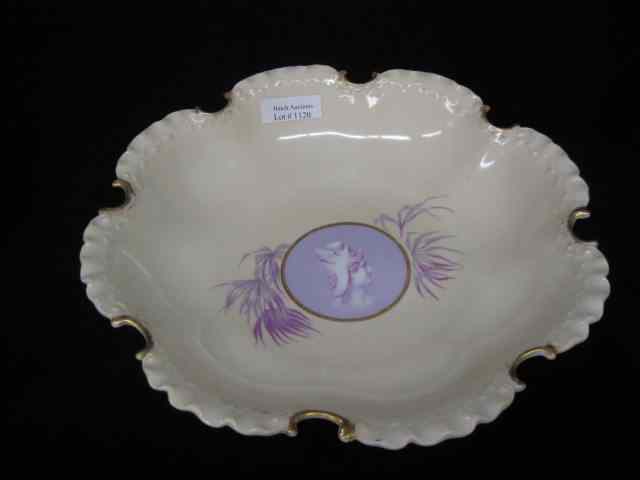 Appraisal: Rosenthal Porcelain Bowl cameo decor with Greco-Roman lady scalloped border