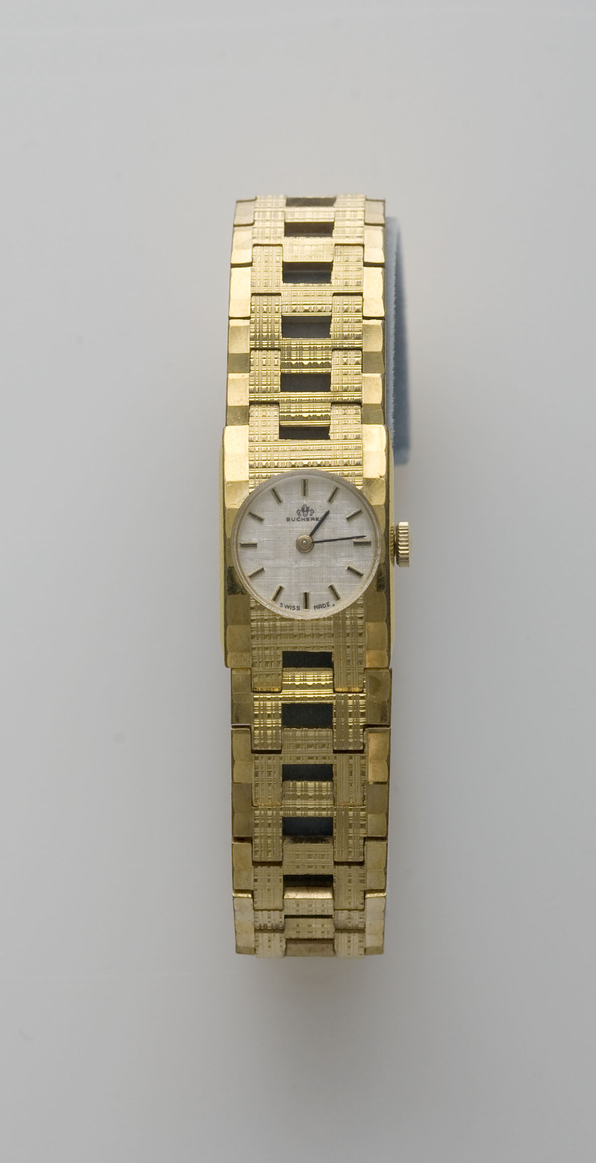 Appraisal: KT GOLD BUCHERON LADIES BRACELET WATCH WITH A WHITE FACE