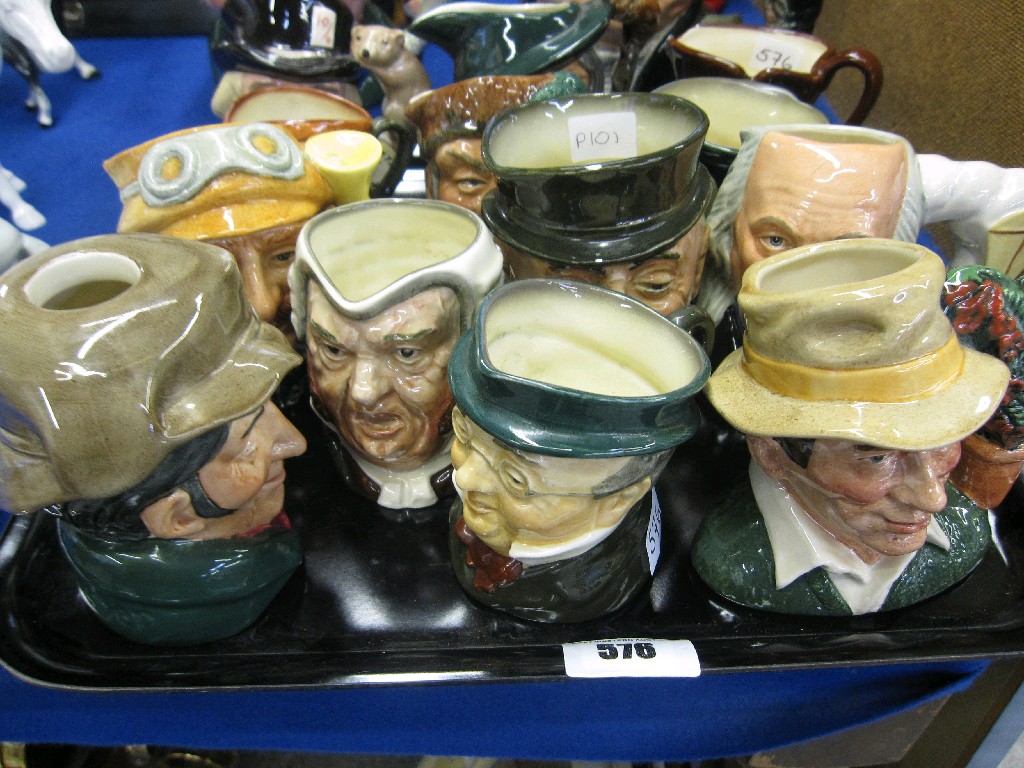 Appraisal: Lot comprising thirteen Royal Doulton character jugs - The Gardener