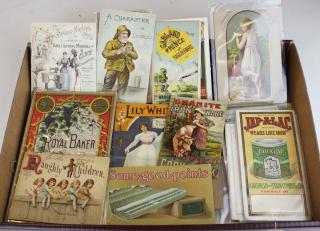 Appraisal: Late Th C Advertising Pamphlets Pcs Sewing Cooking Stoves Etc