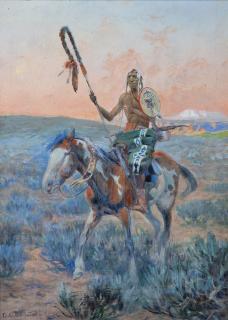 Appraisal: Medicine Man by Olaf Carl Seltzer Olaf Carl Seltzer -