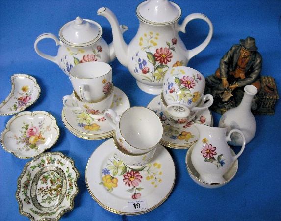 Appraisal: Royal Grafton Fine Bone China Floral Coffee Set Royal Doulton