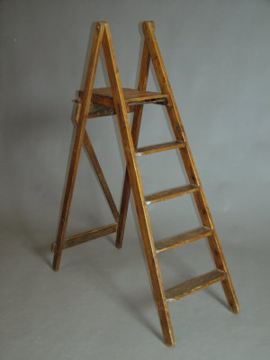 Appraisal: A pine step ladder th century x x cm together