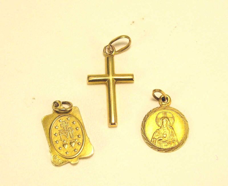 Appraisal: Three Charms two kt and one kt stamped kt yellow