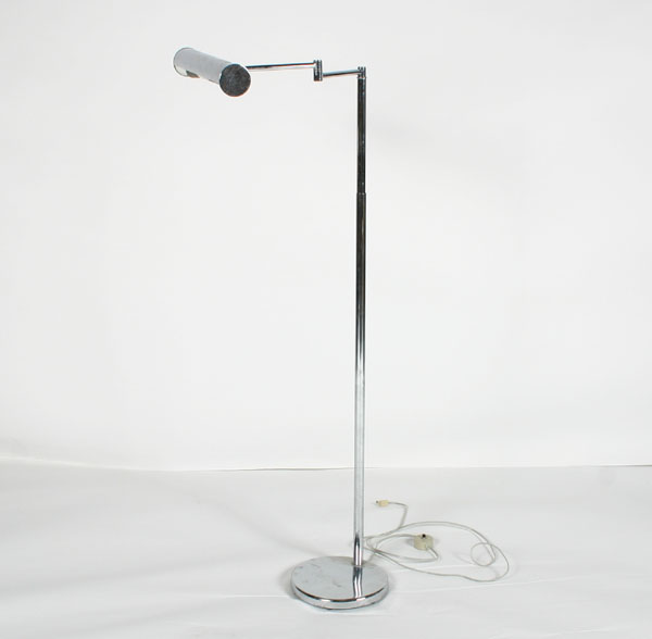 Appraisal: Von Nesson adjustable chrome floor lamp with pivoting arm factory