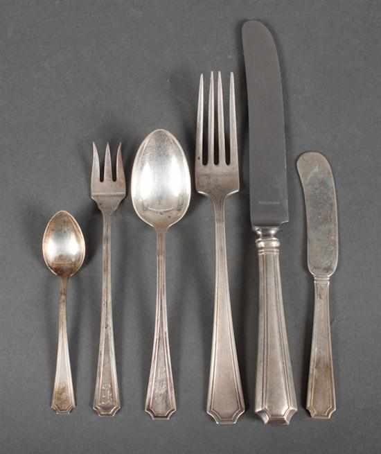 Appraisal: Assortment of American sterling silver flatware in the ''Fairfax'' pattern