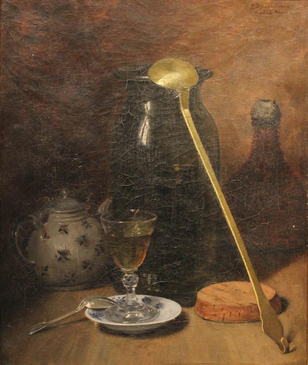 Appraisal: PIERRE DEMARQUET FRENCH - STILL LIFE Oil on canvas x