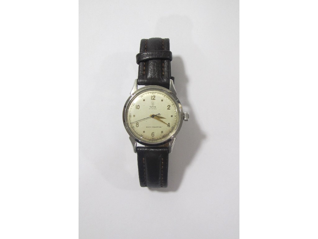 Appraisal: Gents stainless steel Tudor Oyster wrist watch circa with cream