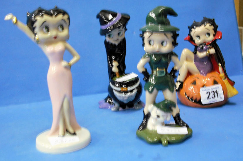 Appraisal: Wade Betty Boop Figures Halloween St Patricks Day Elegant and