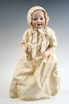 Appraisal: DOLL - Bisque head baby blue fixed eyes no H