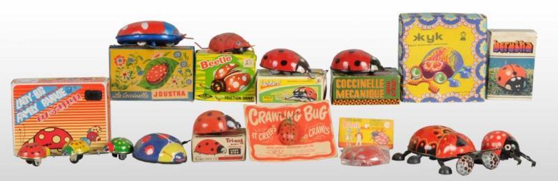 Appraisal: Lot of Various Lady Bug Toys Description English French Chinese