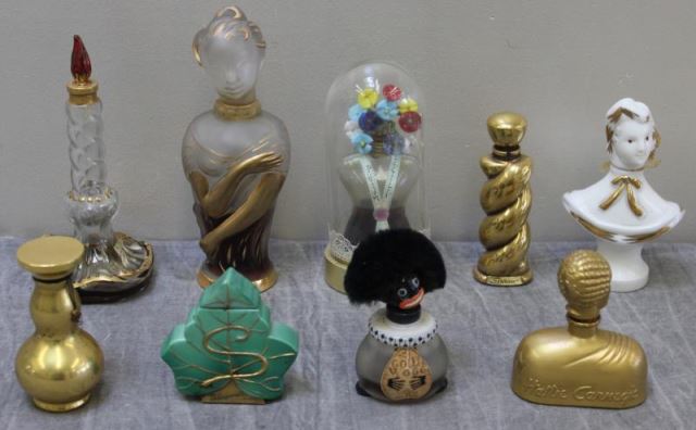 Appraisal: Vintage Perfume Bottle Lot Includes Golli-Wogg Schiaperelli Shocking Schiaperelli Seces