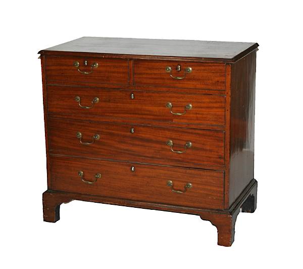 Appraisal: A George III mahogany chest of drawers third quarter th