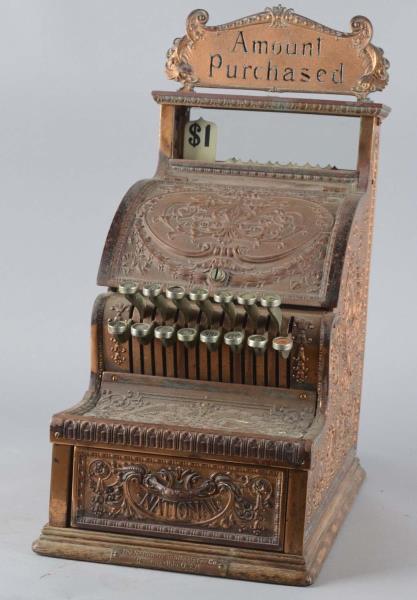 Appraisal: National Cash Register Brass Candy Store Model Has Amount Purchased