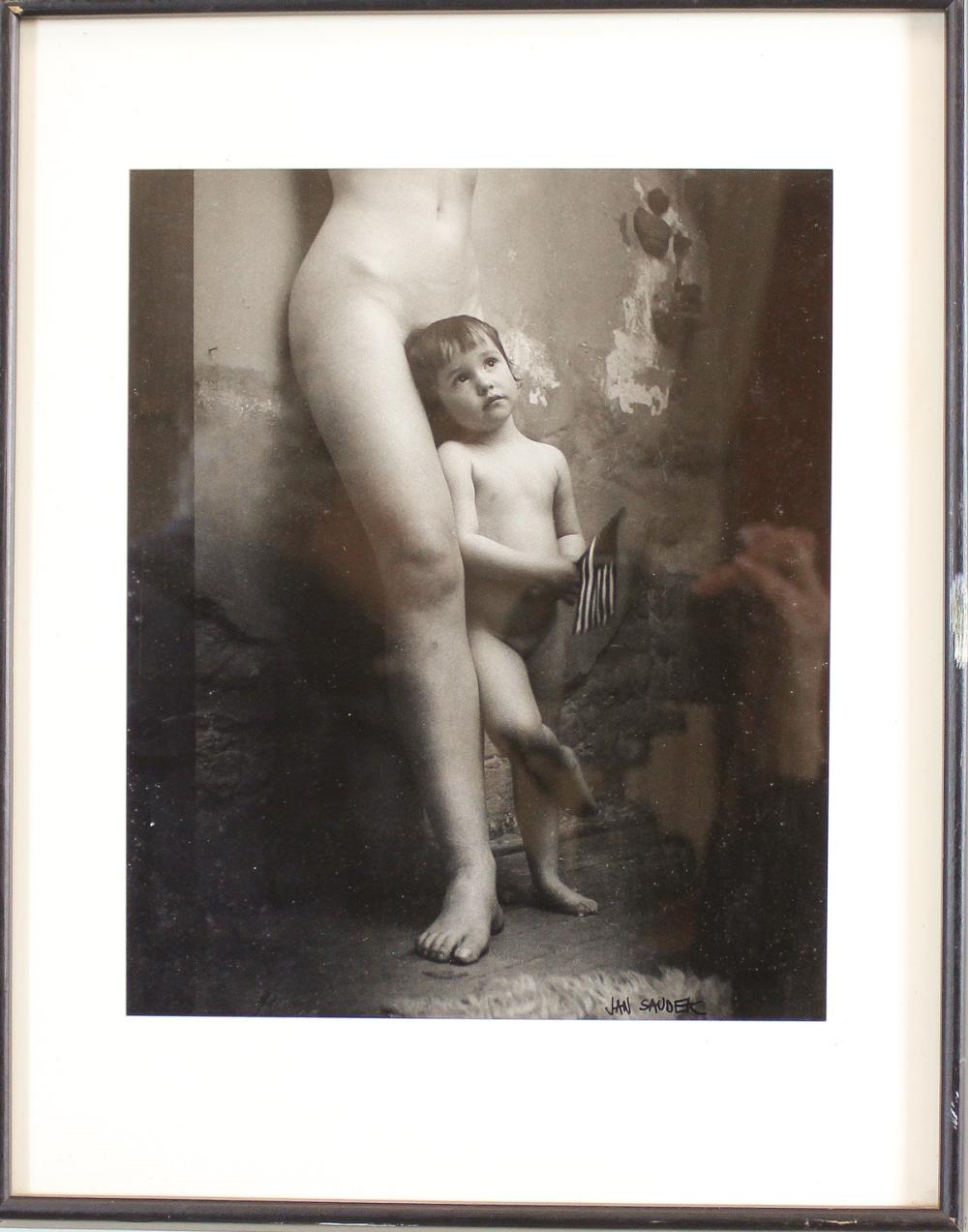 Appraisal: JAN SAUDEK Czech Republic born gelatin silver print The Flag