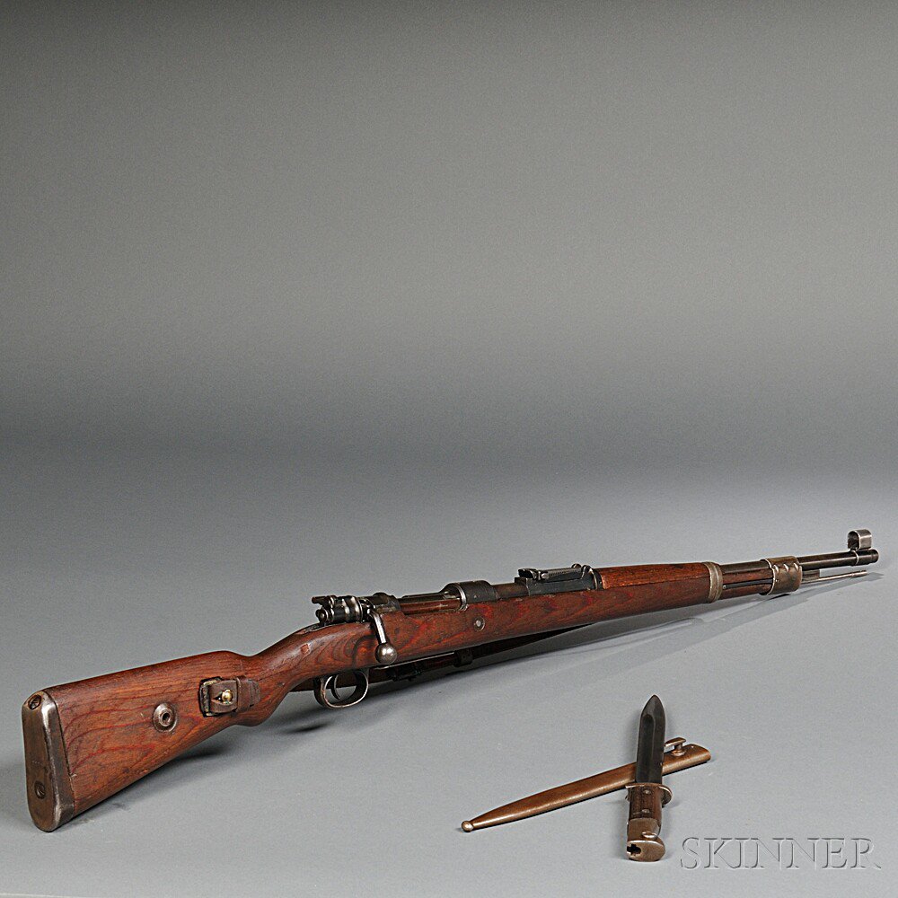 Appraisal: German Mauser Model K Bolt Action Rifle and Bayonet c