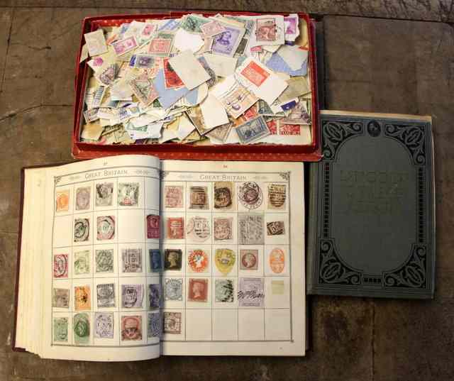 Appraisal: The Lincoln Stamp Album th Edition part filled a Lincoln