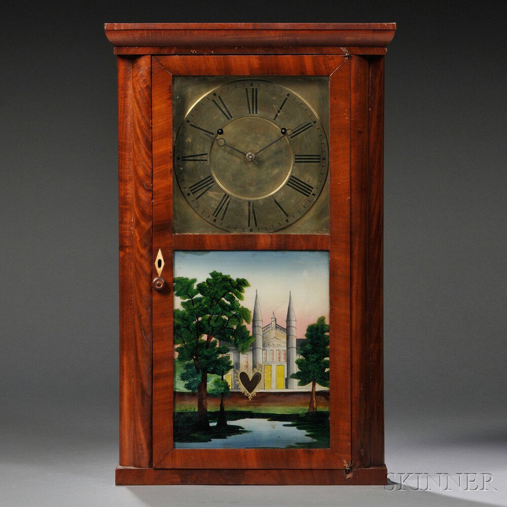 Appraisal: S B Terry Shelf Clock Plymouth Connecticut c mahogany case