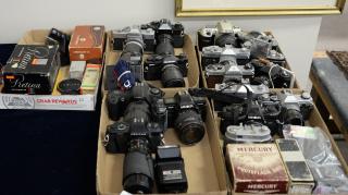 Appraisal: Five box lots Camera group to include Minolta SRT with