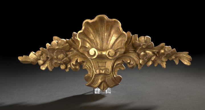 Appraisal: French Carved Giltwood Cresting first quarter th century in the