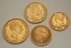 Appraisal: COINS - Lot of Spanish gold coins Escudo Peso Pesetas