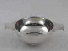 Appraisal: A silver quaich Birmingham cm across Weight oz