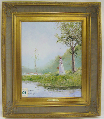 Appraisal: ROBERT GIRRARD PSEUDONYM OF THOMAS KINKADE color lithograph on canvas