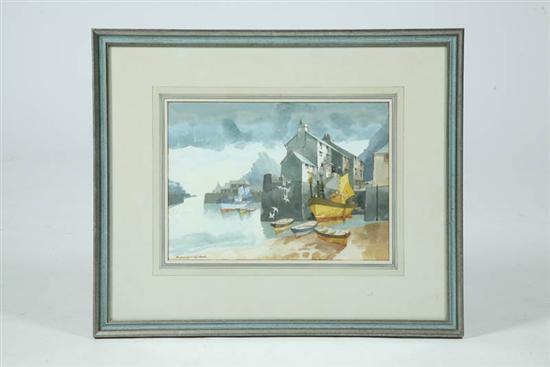 Appraisal: HARBOR WATERCOLOR Frederick T W Cook United Kingdom - European