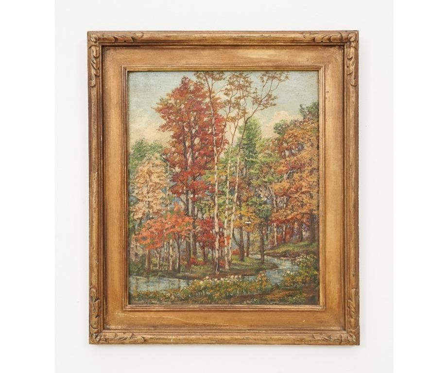 Appraisal: Wallace Edgar Howard - CA IL oil on board fall