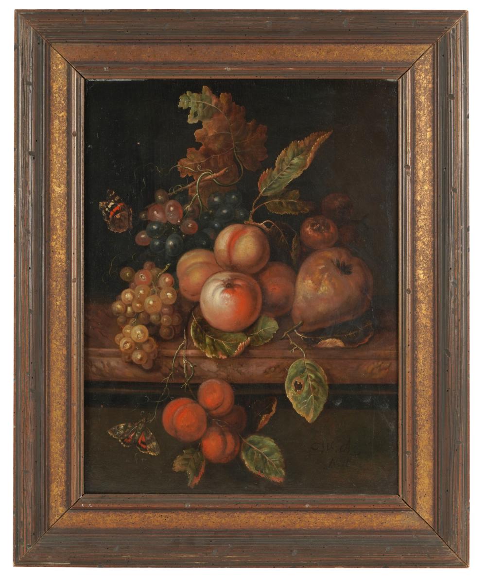 Appraisal: MANNER OF WILLEM VAN AELST - STILL LIFE WITH BUTTERFLYoil