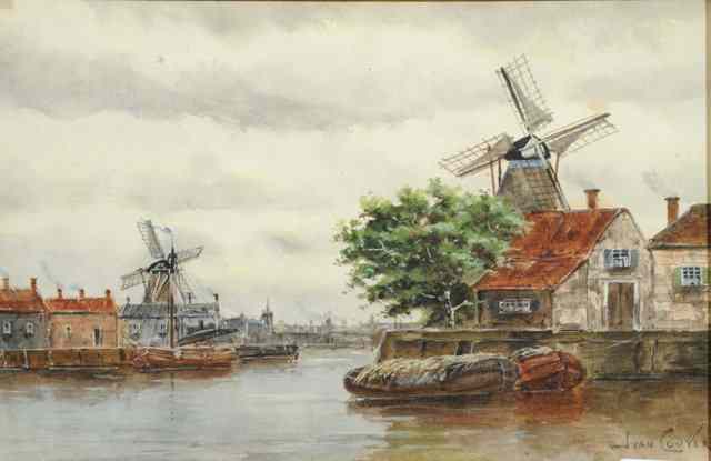 Appraisal: HERMANUS II KOEKKOEK - On the Amskel Holland signed lower