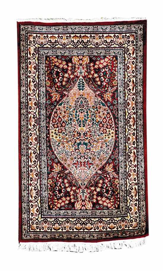 Appraisal: Tree of Life Isfahan carpet ' x ' '' Back