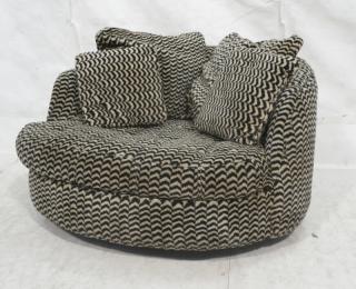 Appraisal: Milo Baughman THAYER COGGIN Oversize Round Loung Milo Baughman THAYER