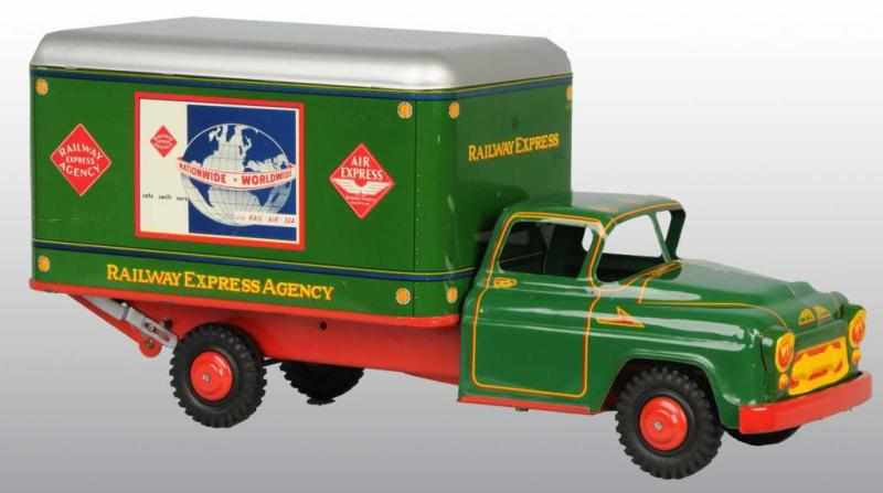 Appraisal: Pressed Steel Marx REA Truck Toy Description American With trucking