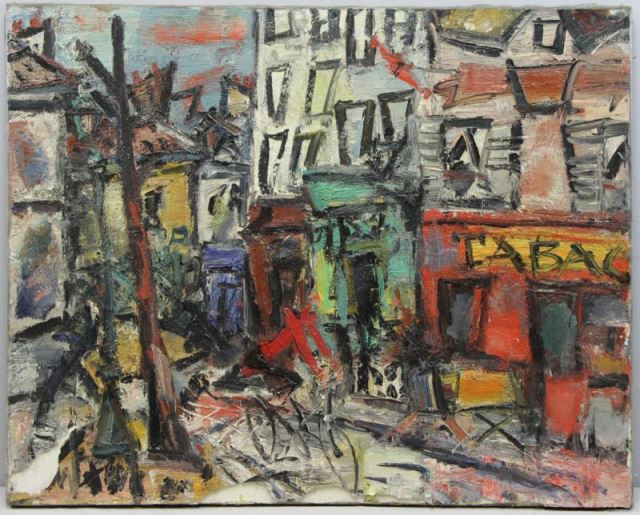 Appraisal: PAUL Gen Oil on Canvas Montmartre Signed lower left and