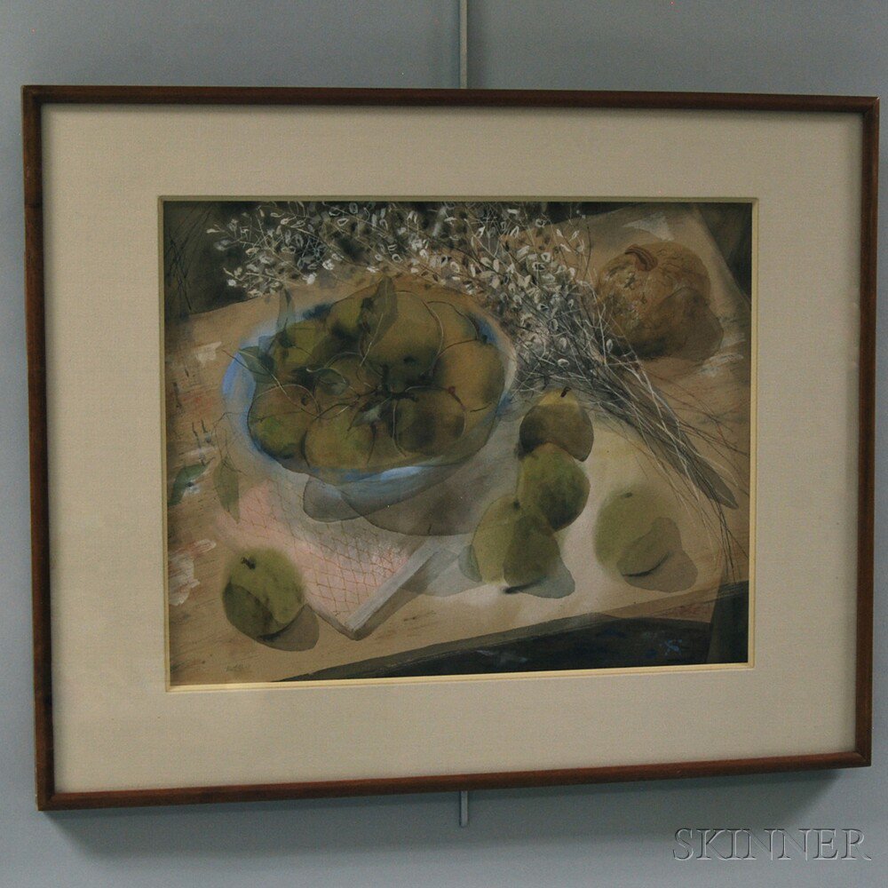 Appraisal: Ruth Cobb American b Still Life with Pears Signed Ruth