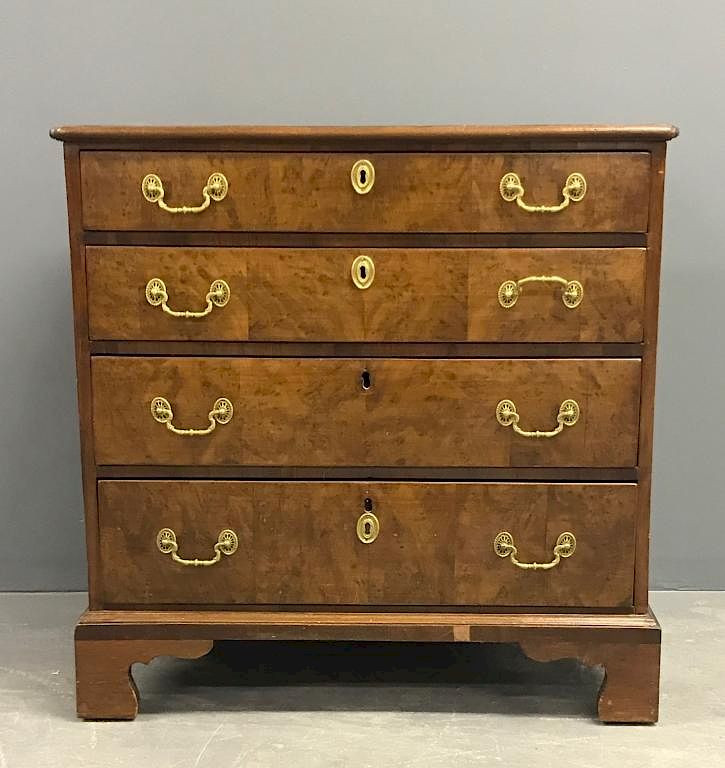 Appraisal: English George II Mahogany Chest English George II mahogany and