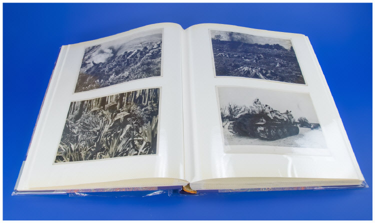 Appraisal: Album Containing Postcards Mostly topographical but some WWII examples