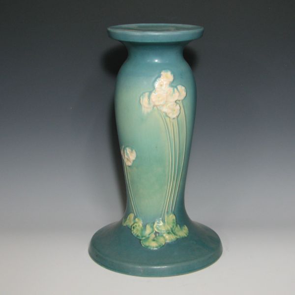 Appraisal: Roseville blue Primrose pedestal for an jardiniere Unmarked Minute glaze