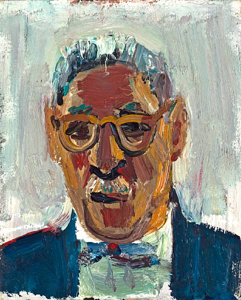 Appraisal: David Park American - Portrait of Jack Loewenberg oil on