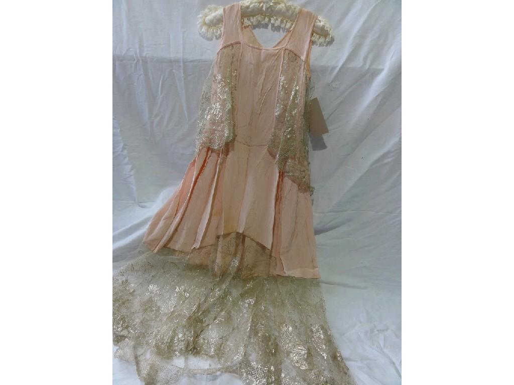 Appraisal: A collection of ladies clothing accessories including a wedding dress