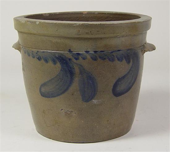 Appraisal: American Stoneware Milk Crock J Eberly Brothers Strasburg VA one