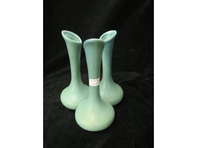 Appraisal: Van Briggle Art Pottery Triple Bud Vase turquoise glaze