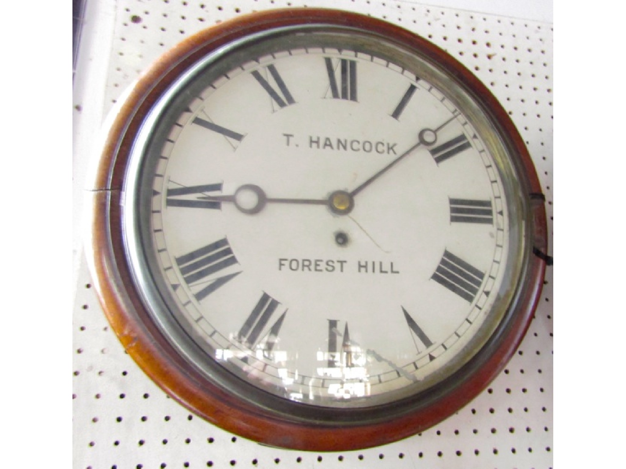 Appraisal: A th century dial clock with inch dial set within