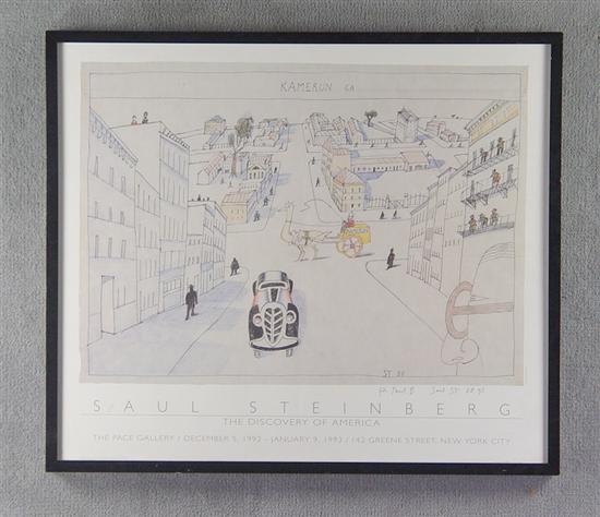 Appraisal: Steinberg Saul - Lithograph from The Discovery of America series