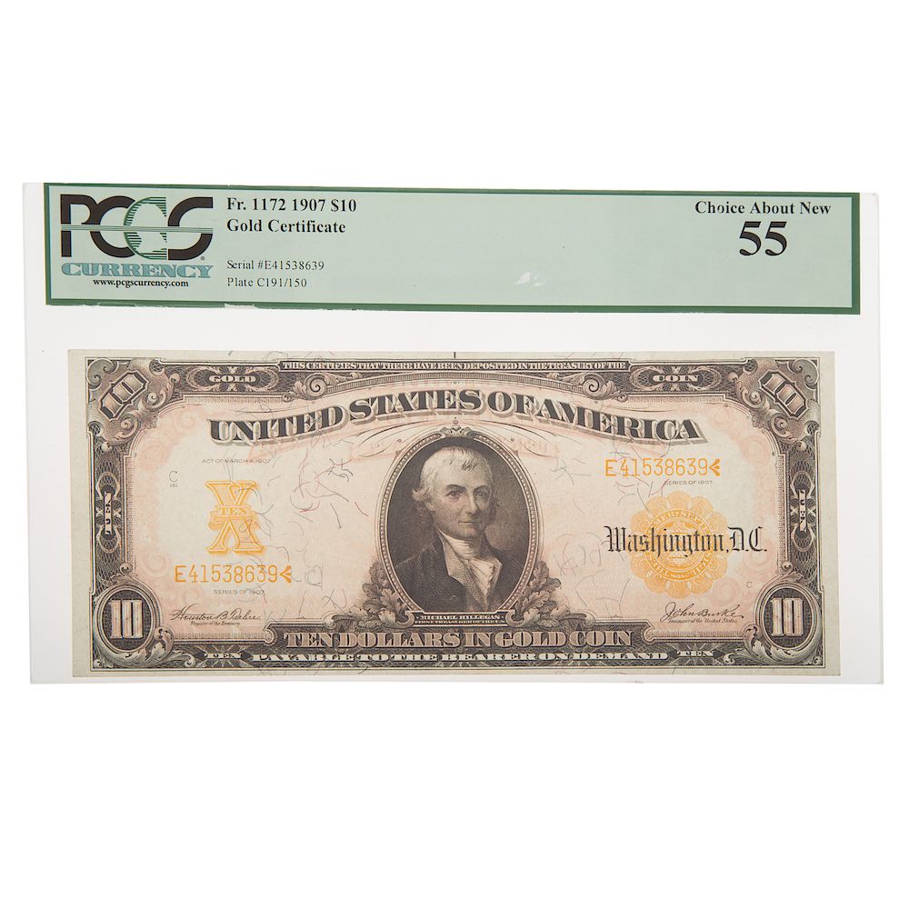 Appraisal: Gold Certificate FR PCGS- Gold Certificate FR PCGS Choice About